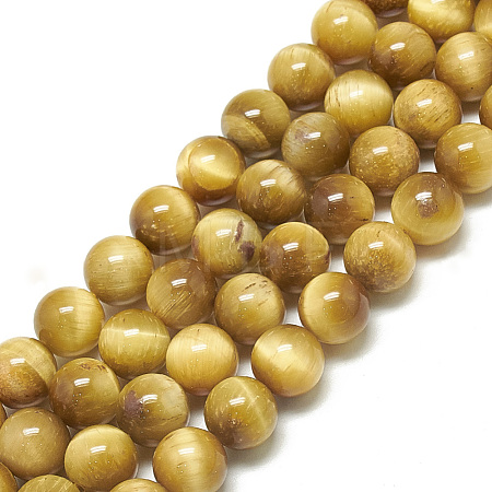 Natural Tiger Eye Beads Strands X-G-S300-8mm-107H-1