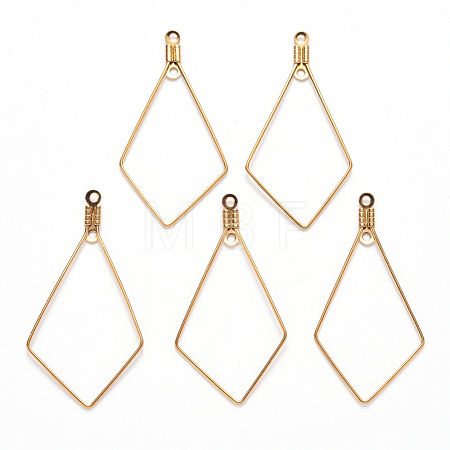 PVD Vacuum Plating 304 Stainless Steel Wire Pendants STAS-S103-09G-B-1