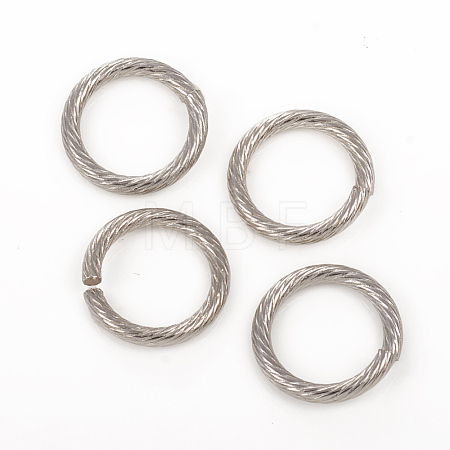 Non-Tarnish 304 Stainless Steel Open Jump Rings X-STAS-G224-23P-01-1