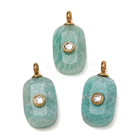 Natural Amazonite Faceted Pendants GG-CBA38A9-03G-02-1