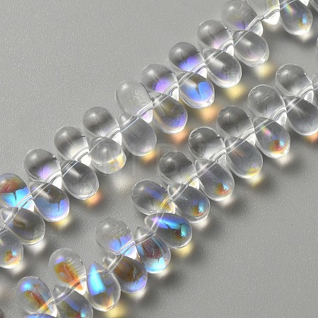 Electroplate Glass Beads GLAA-WH0023-29B-1