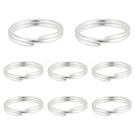 8Pcs 925 Sterling Silver Split Jump Rings STER-PH0005-24-1