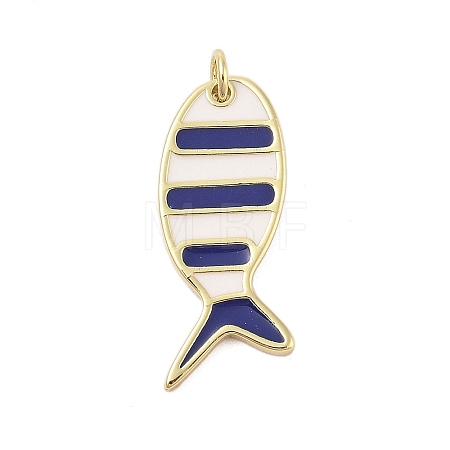 Rack Plating Brass Enamel Pendants KK-Z074-10G-02-1
