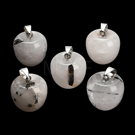 Natural Tourmalinated Quartz Pendants GG-K002-15M-1