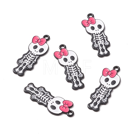 Halloween Alloy Enamel Pendants ENAM-B048-01B-1