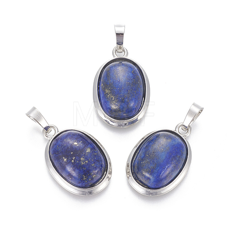 Natural Dyed Lapis Lazuli Pendants G-L512-D07-1