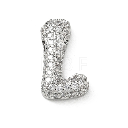 Brass Micro Pave Cubic Zirconia Pendants KK-A300-02P-L-1