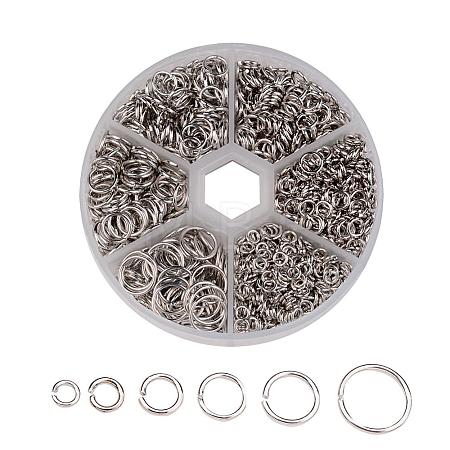 1 Box Open Jump Rings Brass Jump Rings KK-JP0008-P-NF-1