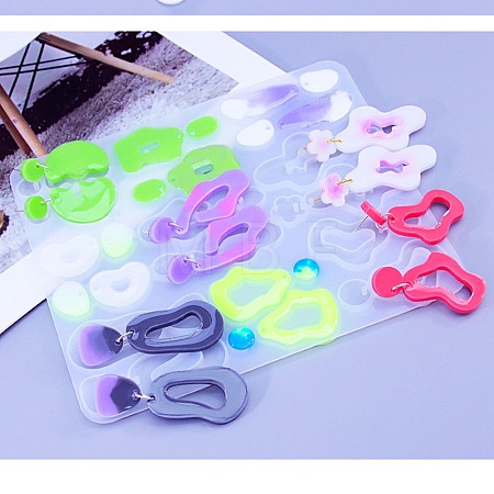 DIY Silicone Irregular Shape Pendant Molds DIY-M047-01B-1