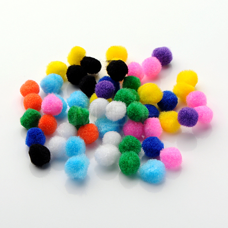DIY Doll Craft Pom Pom Yarn Pom Pom Balls AJEW-S006-20mm-M-1
