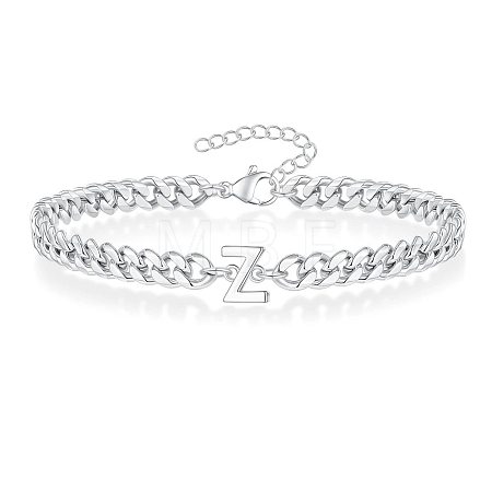 Letter 304 Stainless Steel Link Bracelets FS-WG7830E-50-1