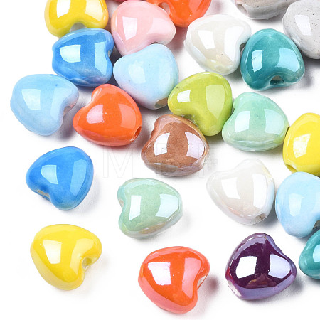 Glazed Porcelain Beads PORC-T007-21-1