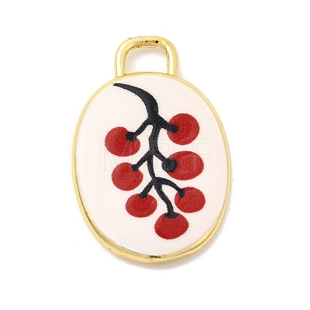 Printed Brass Pendants KK-K274-07G-19-1
