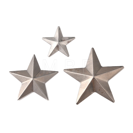 (Defective Closeout Sale: Eusting)90Pcs 3 Style Iron Display Decorations IFIN-XCP0001-33-1