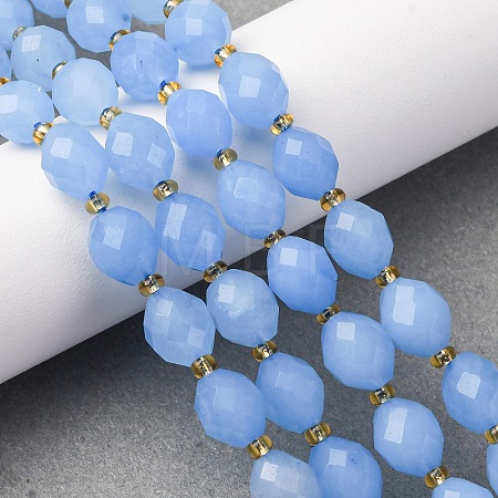 Natural White Jade Beads Strands G-D305-B01-01D-1