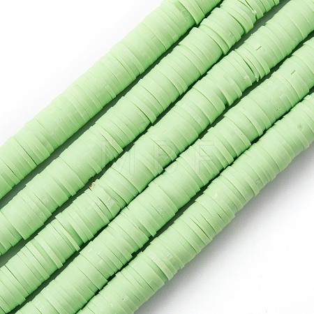 Handmade Polymer Clay Beads Strands CLAY-R089-8mm-Q080-1