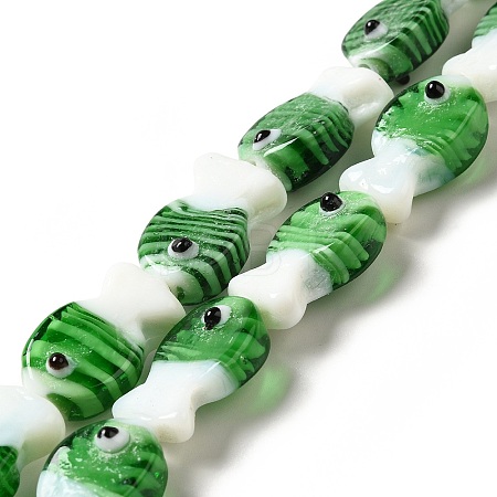 Handmade Lampwork Beads Strands LAMP-G154-07H-1