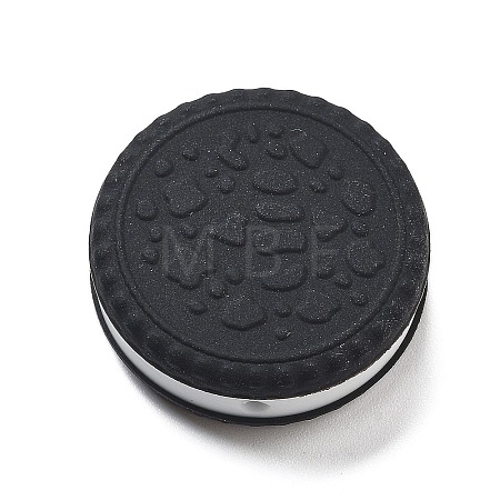 Cookie Food Grade Eco-Friendly Silicone Focal Beads SIL-C007-03F-1