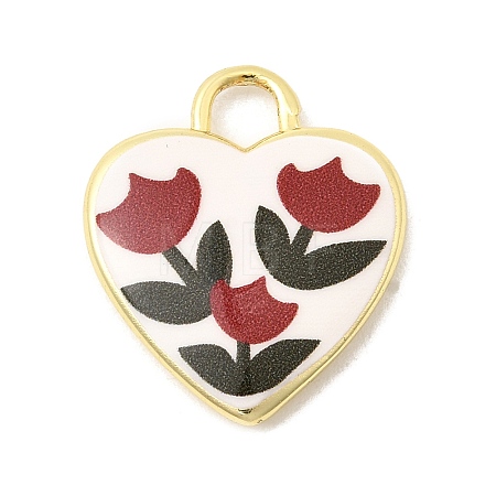 Printed Brass Pendants KK-K274-08G-12-1