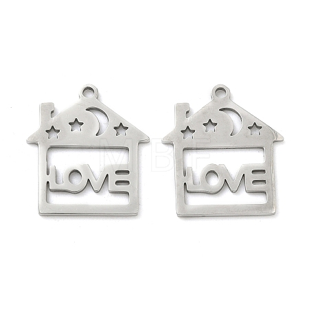 201 Stainless Steel Pendants STAS-F337-06P-1