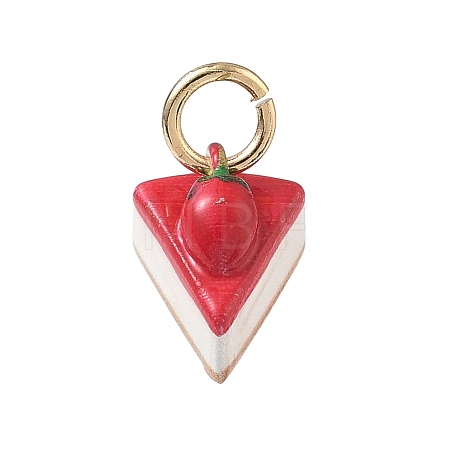Spray Painted Brass Charms KK-CBAEB58-02A-1