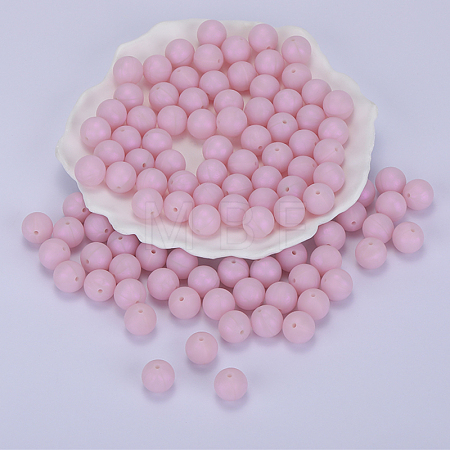 Round Silicone Focal Beads SI-JX0046A-120-1