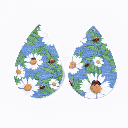 PU Leather Big Pendants FIND-T058-B06-1