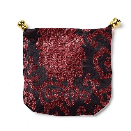 Chinese Style Stain Brocade Jewelry Packing Pouches PAAG-PW0001-161E-1-1
