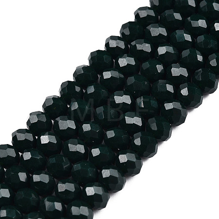 Opaque Solid Color Glass Beads Strands EGLA-A034-P2mm-D12-1