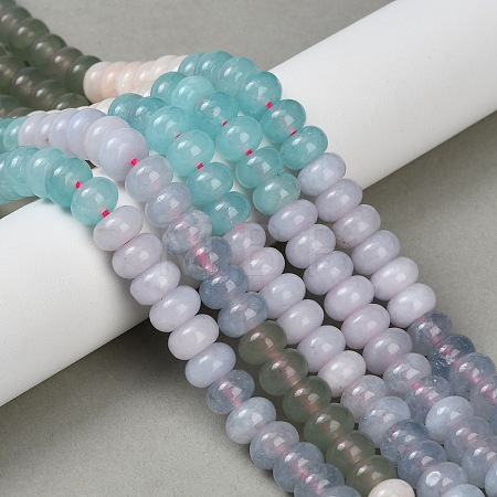 Gradient Color Natural White Jade Beads Strands X-G-NH0053-A01-01-1