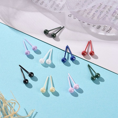 Hypoallergenic Bioceramics Zirconia Ceramic Stud Earrings EJEW-Z023-12-1