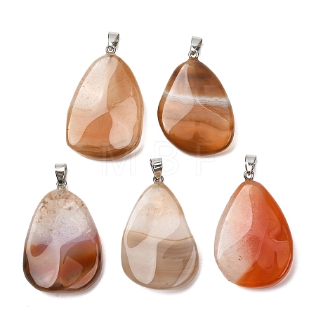 Natural Agate Pendants GG-K002-05G-1
