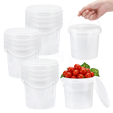 12Pcs Plastic Storage Bucket AJEW-TW0001-22B-1