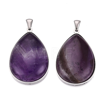 Natural Amethyst Pendants GG-N003-01B-P-1
