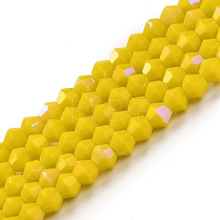 Opaque Solid Color Imitation Jade Glass Beads Strands LS-EGLA-A039-P4mm-L05-1