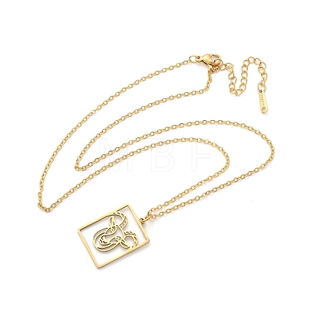 304 Stainless Steel Necklace LS-NJEW-D330-01G-10-1