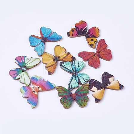 Wooden Buttons BUTT-WH0014-01-1