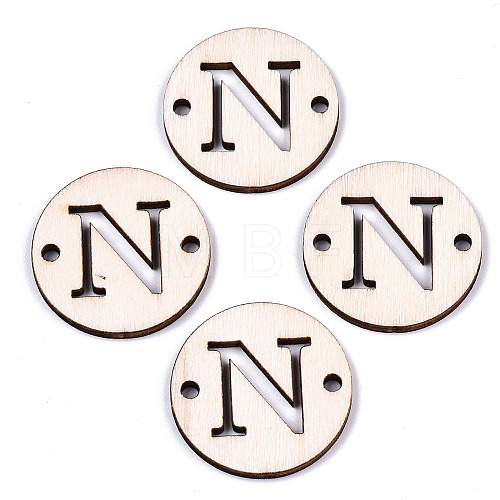 Unfinished Natural Poplar Wood Links Connectors WOOD-S045-140B-01N-1