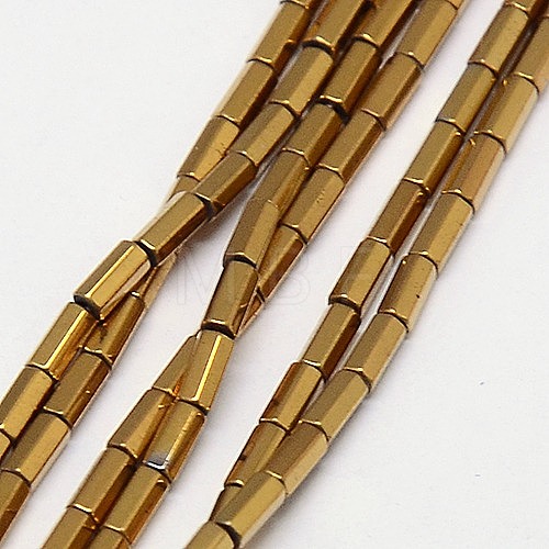 Electroplate Non-magnetic Synthetic Hematite Beads Strands G-J166-4x2mm-02-1