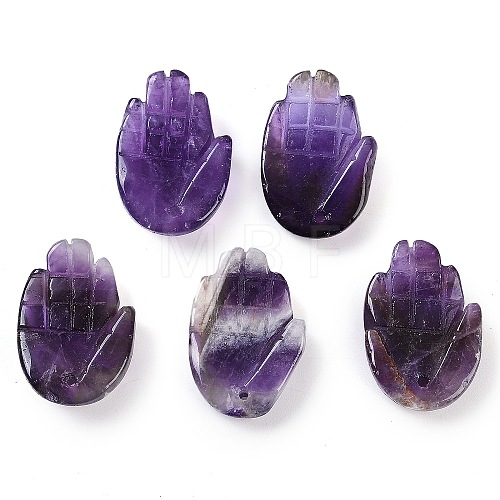 Natural Amethyst Pendants G-K359-03G-1