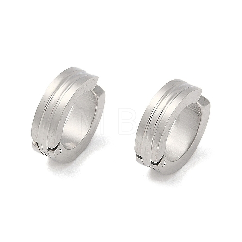 Non-Tarnish Ion Plating(IP) 304 Stainless Steel Clip-on Earrings EJEW-M001-11P-1