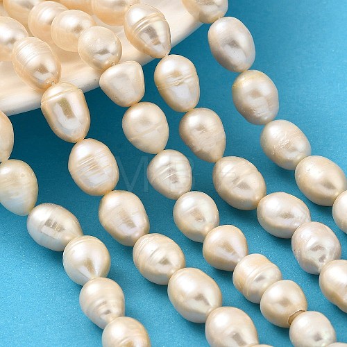 Natural Cultured Freshwater Pearl Beads Strands PEAR-I007-01H-02B-1