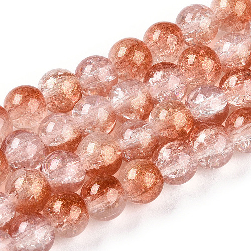 Transparent Crackle Glass Bead Strands GLAA-T025-8mm-02A-1