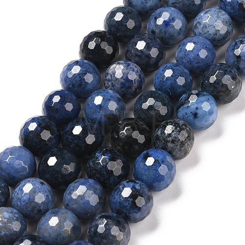 Natural Dumortierite Beads Strands G-E571-06C-1