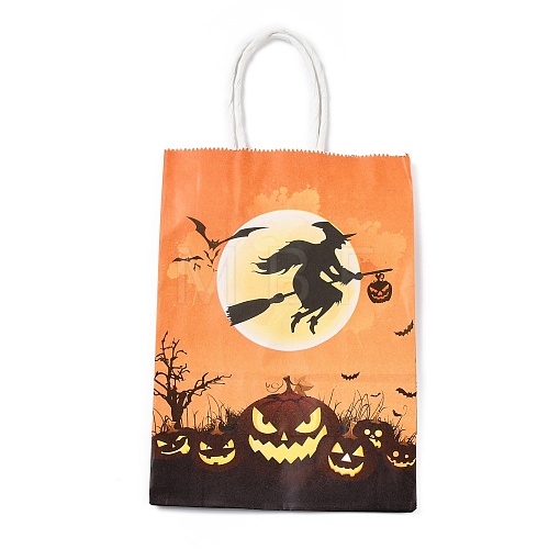 Halloween Theme Kraft Paper Gift Bags CARB-A006-01D-1