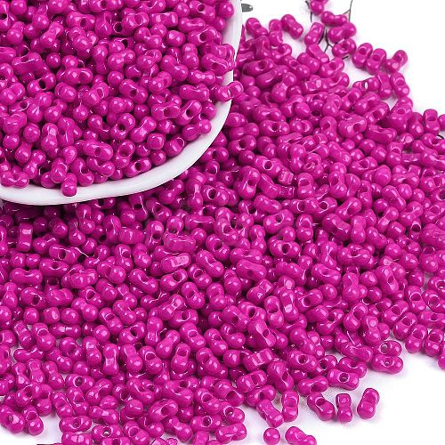 Baking Paint Glass Seed Beads SEED-K010-A06-1