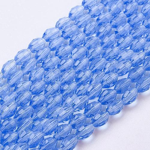 Glass Beads Strands GC891Y-6-1