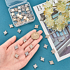 48Pcs 2 Colors Alloy Crystal Rhinestone Connector Charms FIND-CA0005-43-3