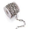 304 Stainless Steel Paperclip Chains CHS-YS0001-02P-3