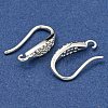 Brass Micro Pave Clear Cubic Zirconia Earring Hooks KK-R149-21S-2